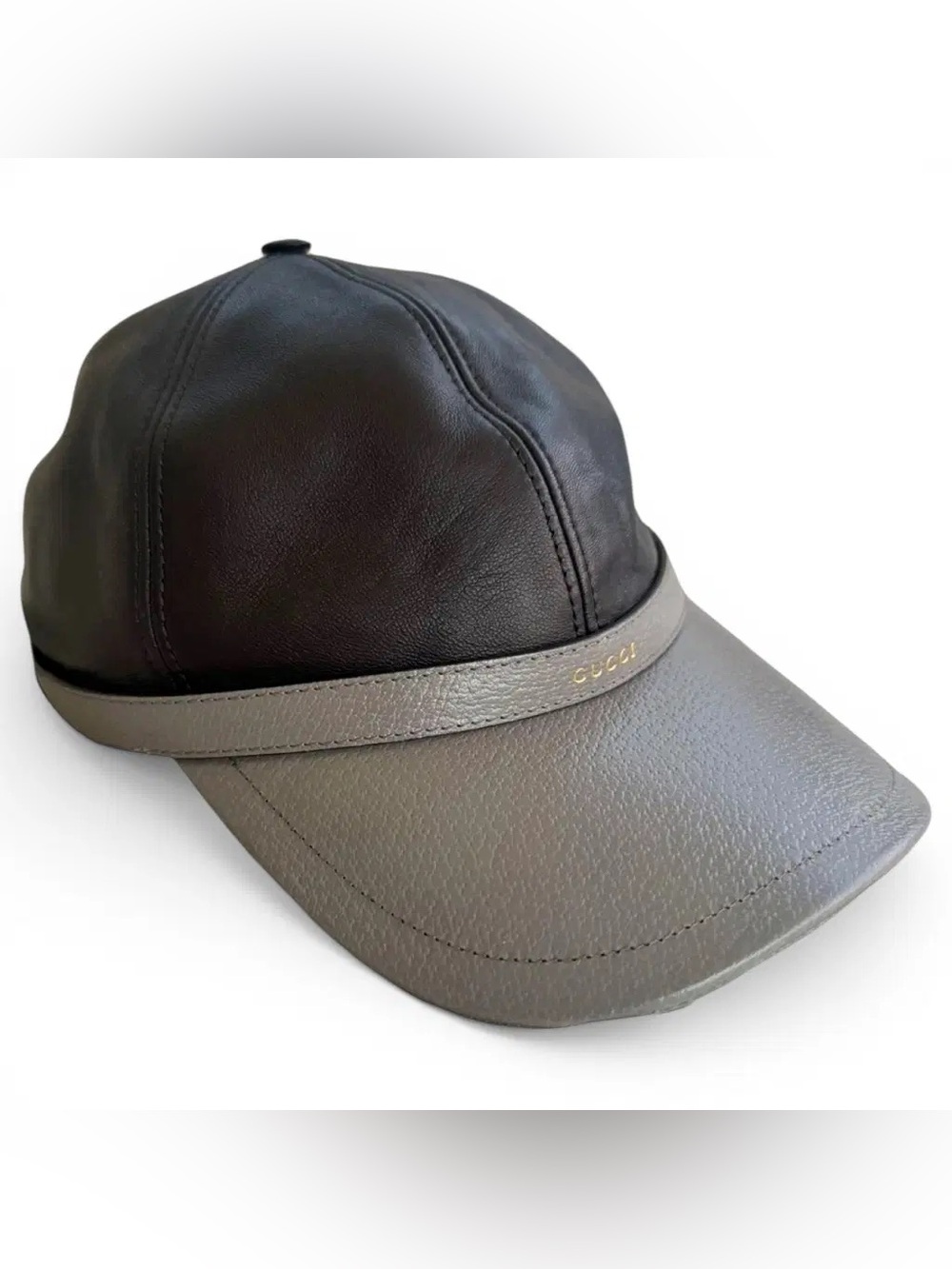 Gucci Diana Leather Baseball Cap